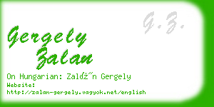gergely zalan business card